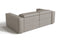 Valencia Emery Leather Recliner Loveseat Sofa, Light Grey