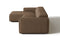 Valencia Emery Leather Sectional Sofa, Recliner Three Seats with Left Chaise, Brown
