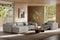 Valencia Emery Leather Sectional Sofa, Recliner Three Seats with Left Chaise, Light Grey