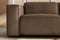 Valencia Emery Leather Sectional Sofa, Recliner Three Seats with Right Chaise, Brown