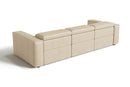 Valencia Emery Leather Recliner Three Seats Sofa, Beige