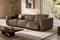 Valencia Emery Leather Recliner Three Seats Sofa, Brown