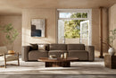 Valencia Emery Leather Recliner Three Seats Sofa, Brown