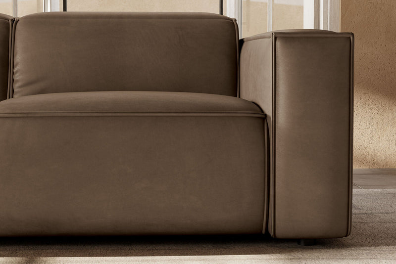 Valencia Emery Leather Recliner Three Seats Sofa, Brown