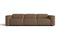 Valencia Emery Leather Recliner Three Seats Sofa, Brown