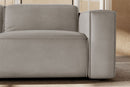 Valencia Emery Leather Recliner Three Seats Sofa, Light Grey