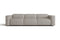 Valencia Emery Leather Recliner Three Seats Sofa, Light Grey