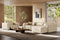 Valencia Emery Top Grain Leather Recliner Seat, Beige
