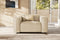 Valencia Emery Top Grain Leather Recliner Seat, Beige