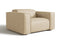 Valencia Emery Top Grain Leather Recliner Seat, Beige