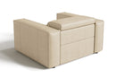 Valencia Emery Top Grain Leather Recliner Seat, Beige