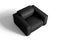 Valencia Emery Top Grain Leather Recliner Seat, Black