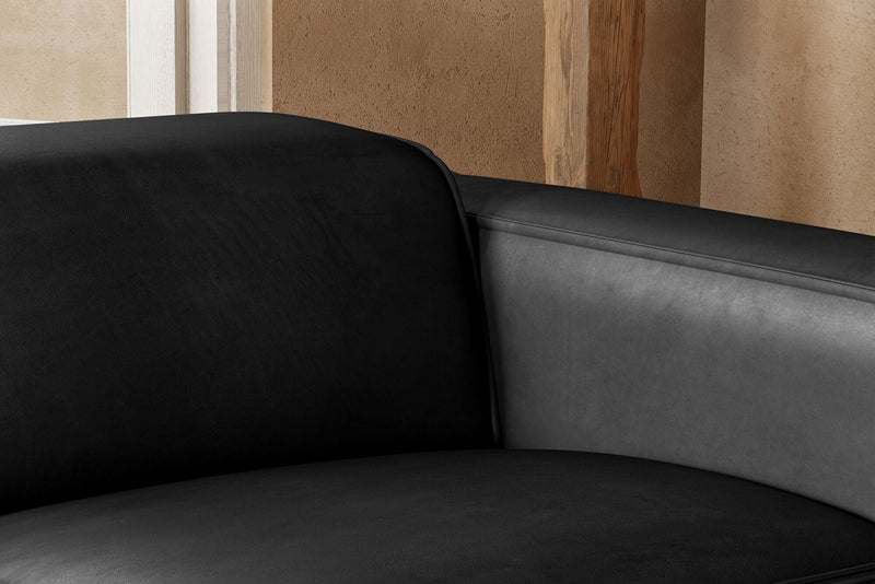 Valencia Emery Top Grain Leather Recliner Seat, Black