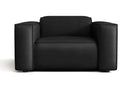 Valencia Emery Top Grain Leather Recliner Seat, Black