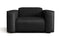 Valencia Emery Top Grain Leather Recliner Seat, Black