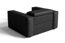 Valencia Emery Top Grain Leather Recliner Seat, Black