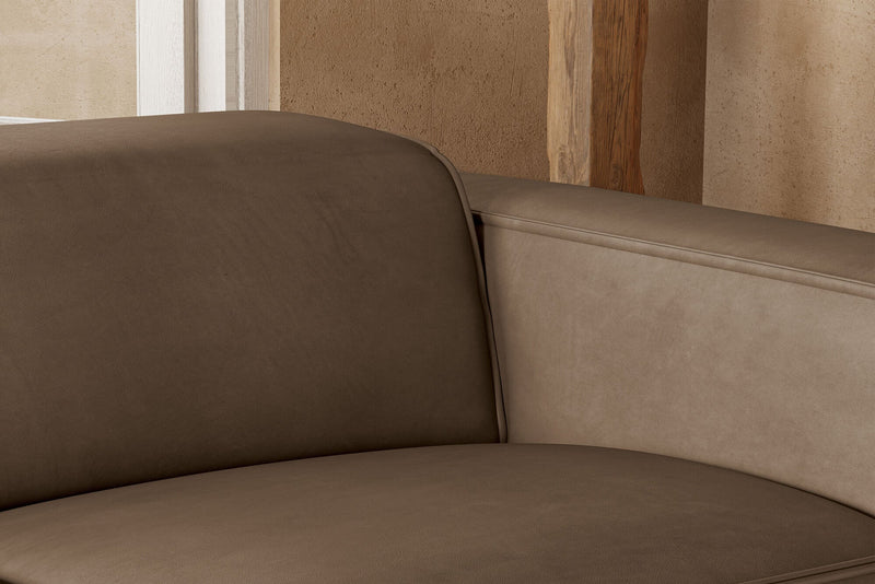 Valencia Emery Top Grain Leather Recliner Seat, Brown