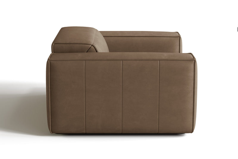Valencia Emery Top Grain Leather Recliner Seat, Brown