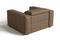 Valencia Emery Top Grain Leather Recliner Seat, Brown