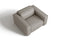 Valencia Emery Top Grain Leather Recliner Seat, Light Grey