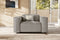 Valencia Emery Top Grain Leather Recliner Seat, Light Grey