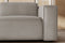 Valencia Emery Top Grain Leather Recliner Seat, Light Grey