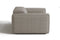 Valencia Emery Top Grain Leather Recliner Seat, Light Grey