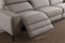 Valencia Esther Top Grain Leather Sofa, L-Shape with Right Chaise, Light Grey