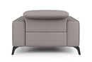 Valencia Esther Top Grain Leather Recliner Seat, Light Grey