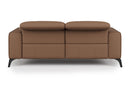 Valencia Esther Top Grain Leather Loveseat Sofa, Brown