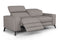 Valencia Esther Top Grain Leather Loveseat Sofa, Light Grey