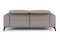 Valencia Esther Top Grain Leather Loveseat Sofa, Light Grey
