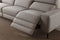 Valencia Esther Top Grain Leather Sofa, Three Seats with Left Chaise, Light Grey