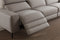 Valencia Esther Top Grain Leather Sofa, Three Seats with Right Chaise, Light Grey