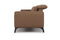 Valencia Esther Top Grain Leather Three Seats with Double Recliners Sofa, Brown