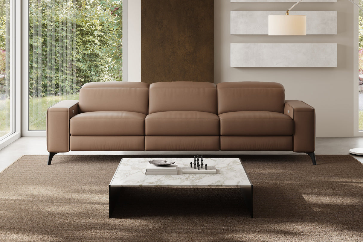 Esther Leather Dual Recliner Sofa