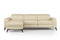 Valencia Esther Top Grain Leather Sofa, Three Seats with Left Chaise, Beige
