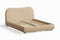 Valencia Etta Upholstered Fabric King Bed Frame, Beige