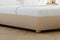 Valencia Etta Upholstered Fabric King Bed Frame, Beige