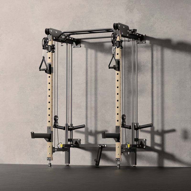 Major Fitness F35 All-In-One Home Gym Wall-Mount Folding Power Rack