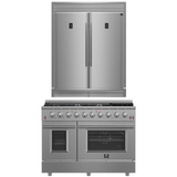 FORNO Appliance Package - 48" Gas Range and 60" Refrigerator, FBDL-005-01CAUS