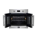 FORNO Asti 30" 3.58 cu. ft. French Door Electric Wall Oven with Air Fry, Self-Clean and Sous Vide, FBOEL1333-30