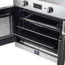 FORNO Asti 30" 3.58 cu. ft. French Door Electric Wall Oven with Air Fry, Self-Clean and Sous Vide, FBOEL1333-30