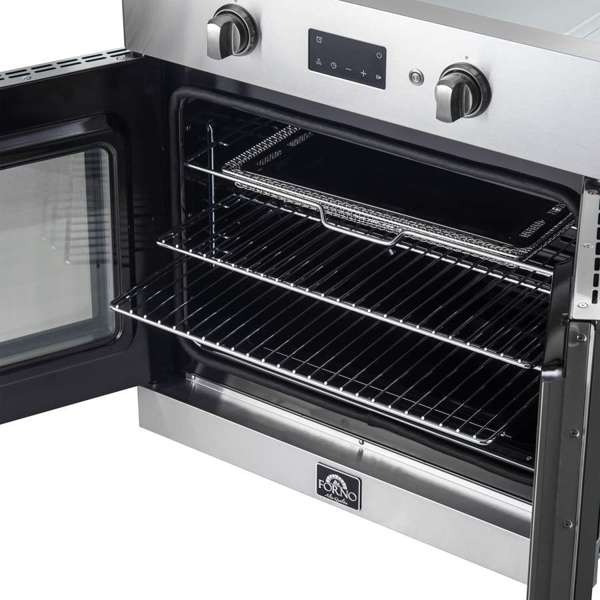 FORNO Asti 30" 3.58 cu. ft. French Door Electric Wall Oven with Air Fry, Self-Clean and Sous Vide, FBOEL1333-30