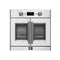 FORNO Gallico 30" 3.58 cu. ft. French Door Electric Wall Oven with Telescopic Racks, Air Fry, Self-Clean and Sous Vide, FBOEL1371-30