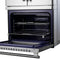 FORNO Gallico 30" 7.36 cu. ft. French Door Double Electric Wall Oven with Telescopic Racks, Air Fry, Self-Clean and Sous Vide, FBOEL1388-30