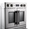 FORNO Gallico 30" 7.36 cu. ft. French Door Double Electric Wall Oven with Telescopic Racks, Air Fry, Self-Clean and Sous Vide, FBOEL1388-30