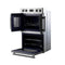FORNO Gallico 30" 7.36 cu. ft. French Door Double Electric Wall Oven with Telescopic Racks, Air Fry, Self-Clean and Sous Vide, FBOEL1388-30