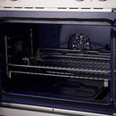 FORNO Gallico 30" 7.36 cu. ft. French Door Double Electric Wall Oven with Telescopic Racks, Air Fry, Self-Clean and Sous Vide, FBOEL1388-30