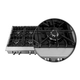 FORNO Cossato 48" Gas Rangetop with 8 Sealed Burners in Stainless Steel, FCTGS5737-48